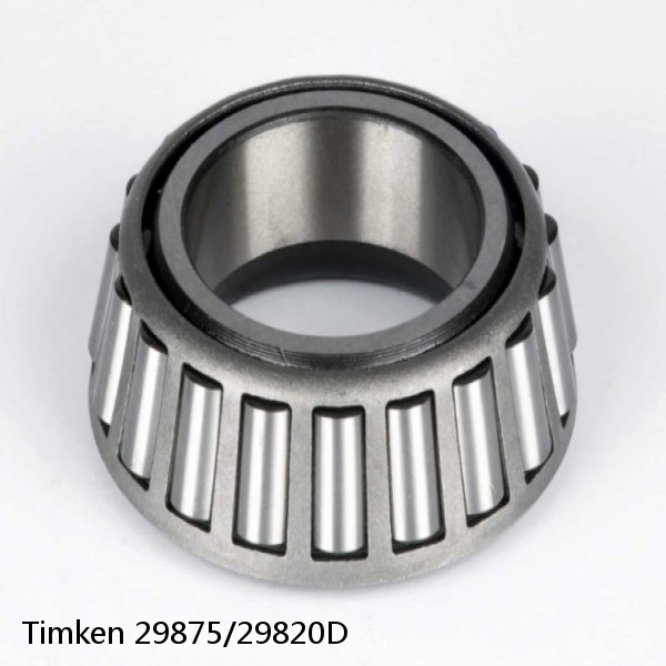 29875/29820D Timken Tapered Roller Bearing Assembly