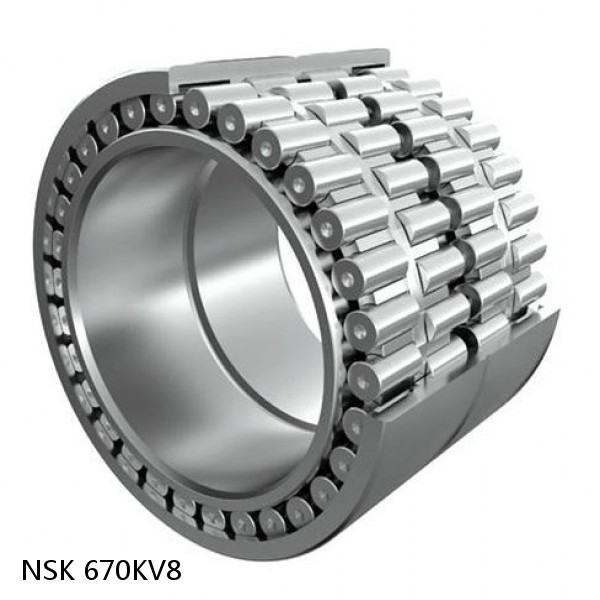 670KV8 NSK Four-Row Tapered Roller Bearing