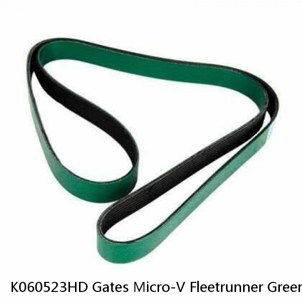 K060523HD Gates Micro-V Fleetrunner Green Stripe Serpentine Belt Made In Mexico