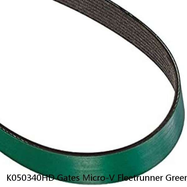 K050340HD Gates Micro-V Fleetrunner Green Stripe Serpentine Belt Made In Mexico