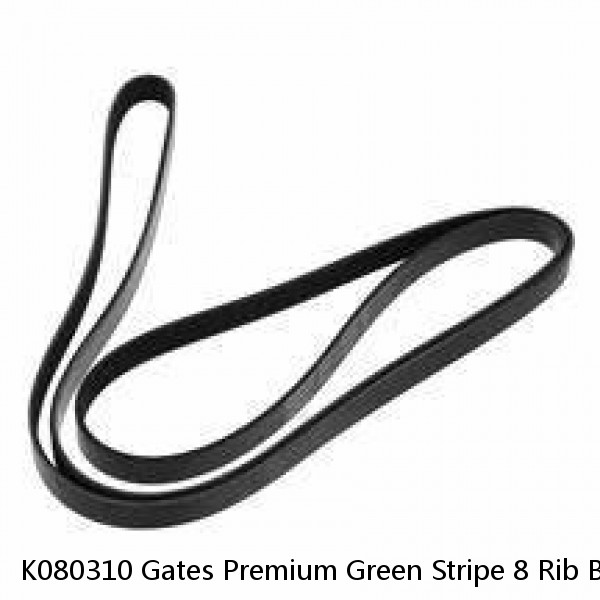 K080310 Gates Premium Green Stripe 8 Rib Belt 31 5/8" Long CVF Racing Special